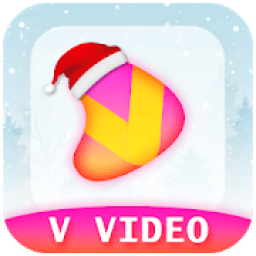 V Video - Lyrical Video Status Maker With Music आइकन