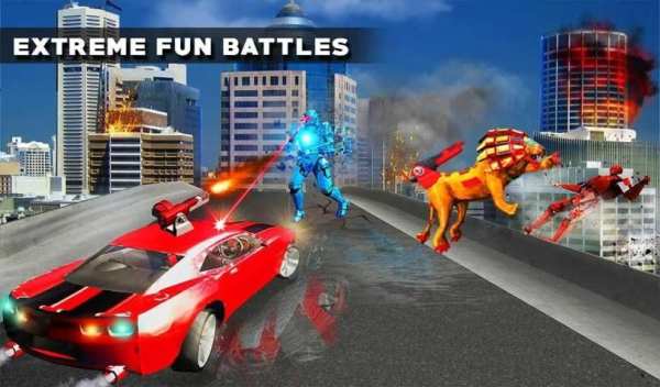 Ultimate Lion Robot Car Transform Simulator screenshot 2