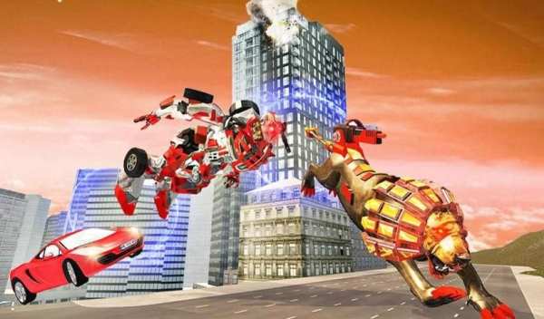 Ultimate Lion Robot Car Transform Simulator screenshot 3
