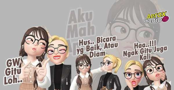Stiker 3D Cewek Cantik Lucu WAStickerApps screenshot 14