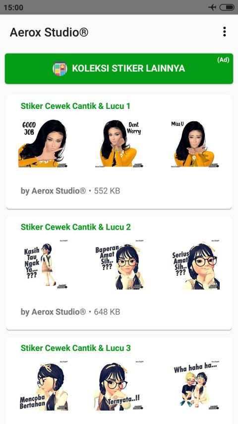 Stiker 3D Cewek Cantik Lucu WAStickerApps screenshot 13