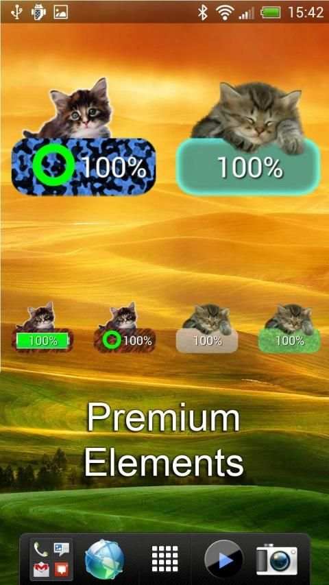 Kitten Battery Widget Lite screenshot 2