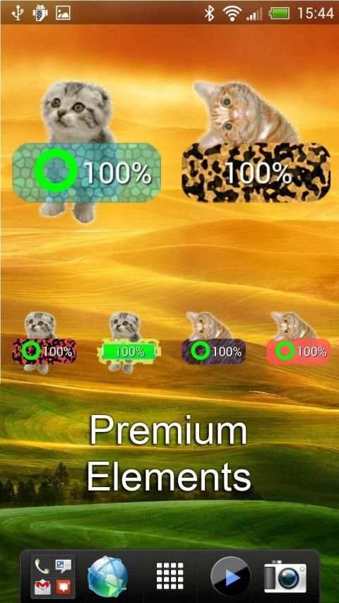 Kitten Battery Widget Lite screenshot 1