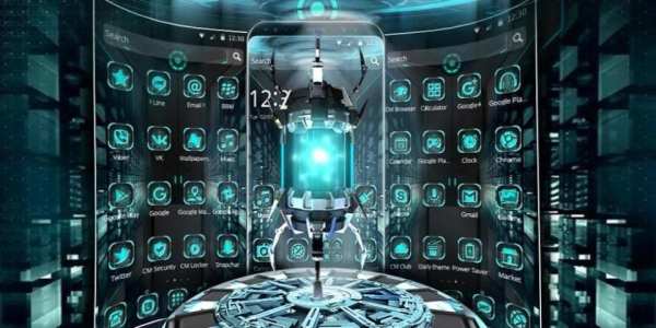 Blue Magic Tech Theme स्क्रीनशॉट 1