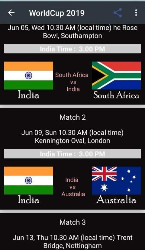 ICC Cricket World Cup 2019 screenshot 3