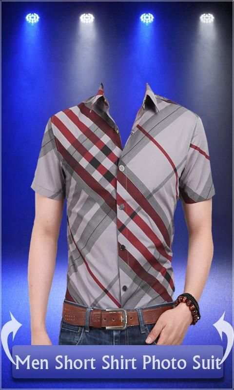 Men Short Shirt Photo Suit - man casual shirt स्क्रीनशॉट 2
