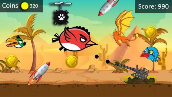Crazy bird run: Angry desert blast screenshot 2
