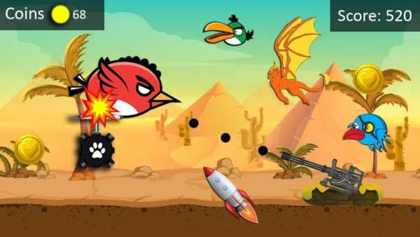 Crazy bird run: Angry desert blast screenshot 6