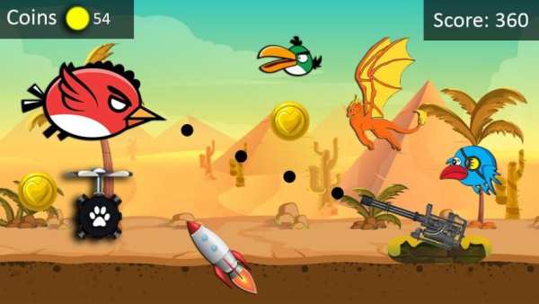 Crazy bird run: Angry desert blast screenshot 8