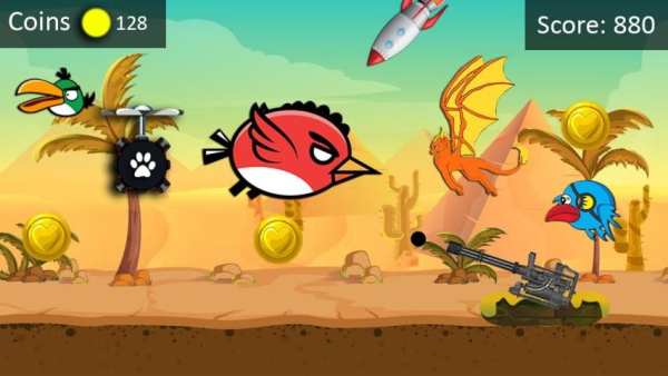 Crazy bird run: Angry desert blast screenshot 4
