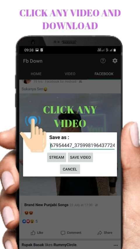 Video Downloader For Facebook 2019 स्क्रीनशॉट 4