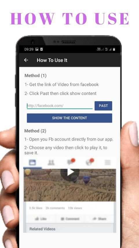 Video Downloader For Facebook 2019 screenshot 3