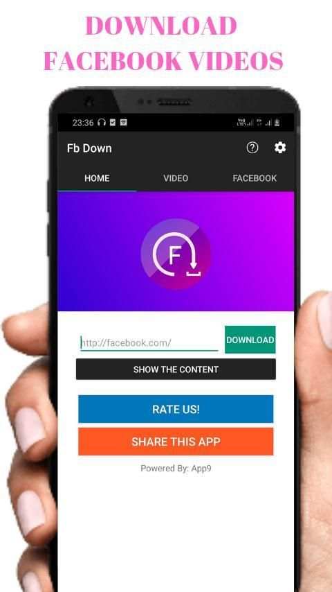 Video Downloader For Facebook 2019 स्क्रीनशॉट 7
