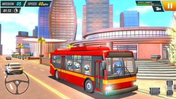बस चालन सिम्युलेटर Stickman Bus Driving Simulator स्क्रीनशॉट 1
