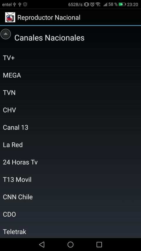 Reproductor TV Chilena screenshot 2
