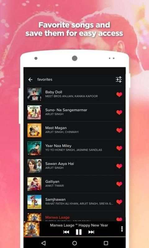 Hindi Romantic Songs 2014 by Gaana स्क्रीनशॉट 2
