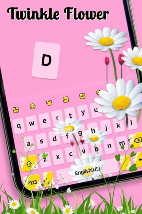 Twinkle Flower Keyboard-Daisy Flower screenshot 3
