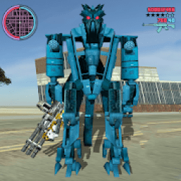 Helicopter Robot Transform War – Air robot games आइकन