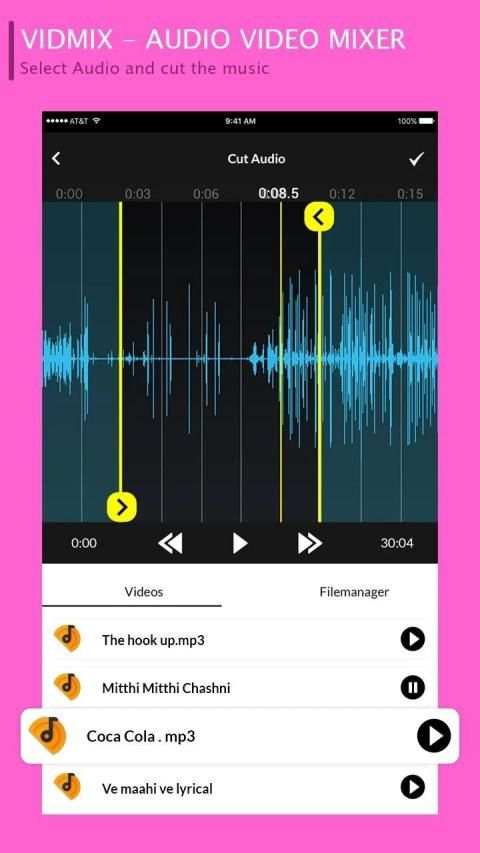 VidMix : Audio Video Mixer - Video Editor स्क्रीनशॉट 2