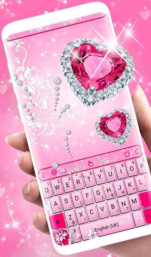 Pink Diamond Princess Keyboard Theme screenshot 6