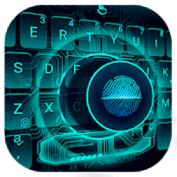 ikon Tema Keyboard Gaya Sidik Jari