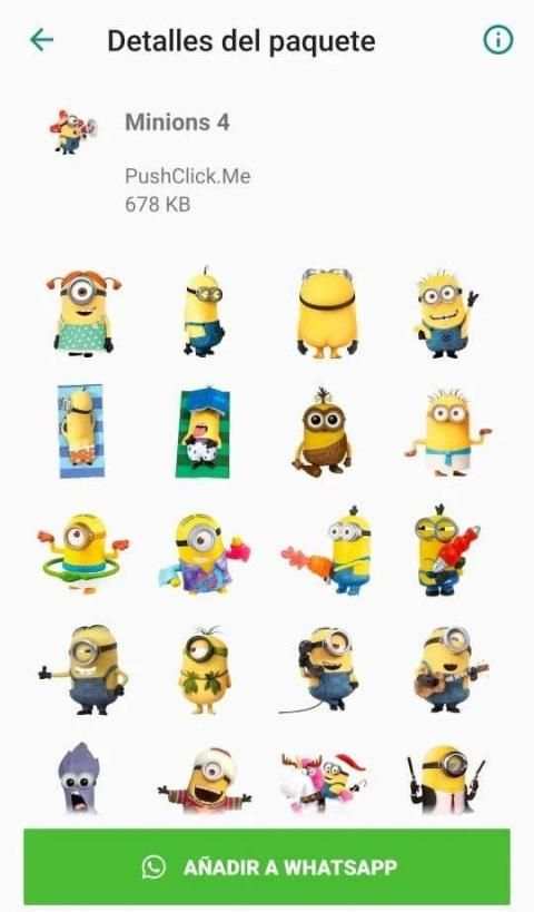 Minion stickers for WhatsApp screenshot 1