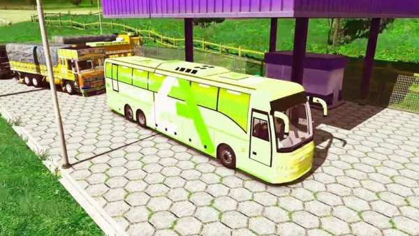 Coach Bus Racing 3D Game 2020 : City Bus Simulator screenshot 1