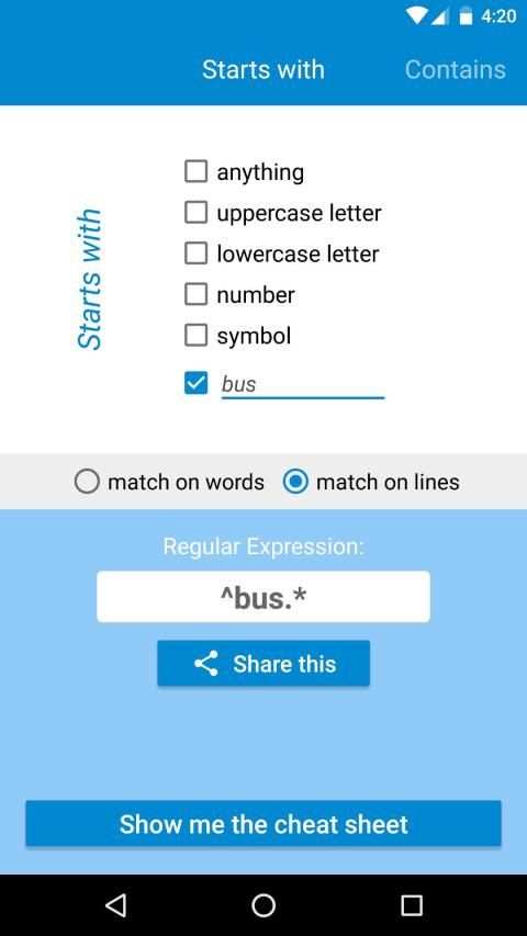 RegEx Generator स्क्रीनशॉट 9