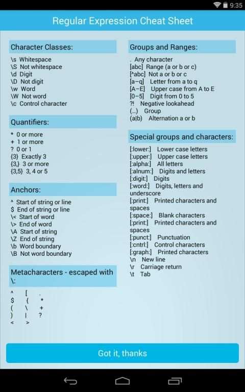RegEx Generator स्क्रीनशॉट 1