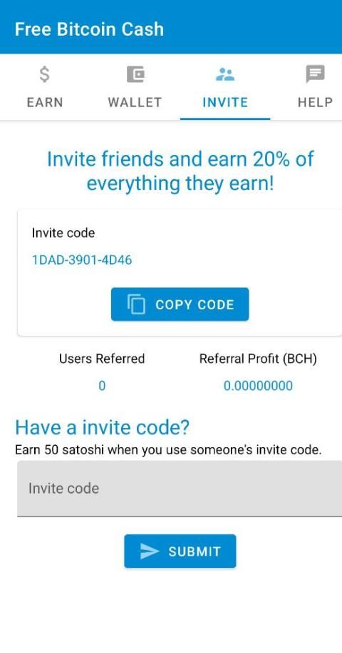 Free Bitcoin Cash Faucet screenshot 1