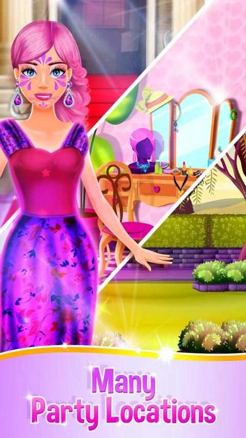 Face Paint Party Dress Up Games screenshot 2