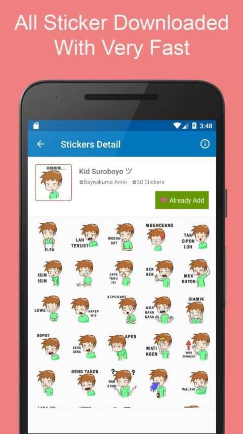 Stiker Dagelan Suroboyoan Lucu | WAStickerApps screenshot 3