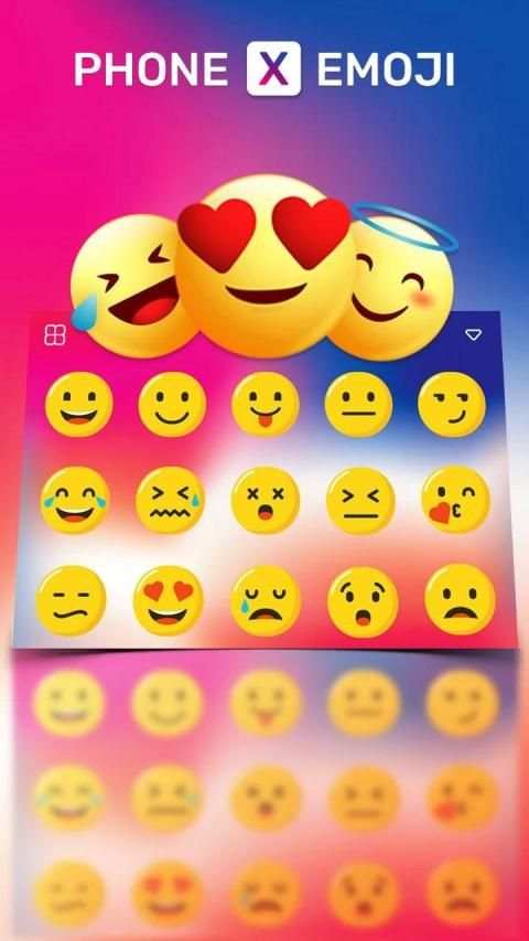 Phone X Emoji keyboard screenshot 1