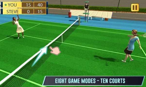 Ultimate Tennis Champion 2019 - Pocket Tennis 3D स्क्रीनशॉट 1