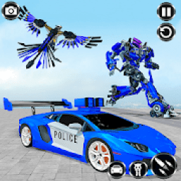 ikon Police Eagle Robot Transformation:Free Robot Games
