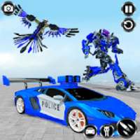 Police Eagle Robot Transformation:Free Robot Games