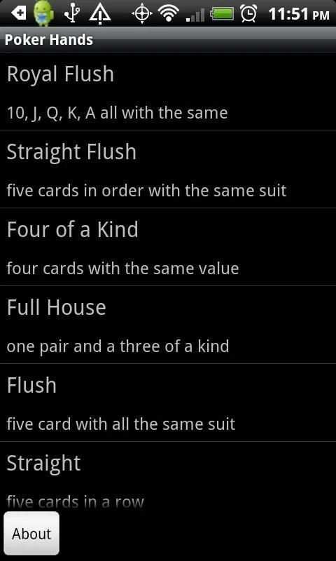 Poker Hands screenshot 2