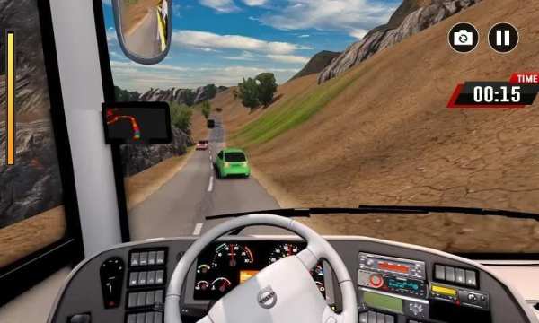 Uphill Climb Bus Racing - mountain bus climb game screenshot 3