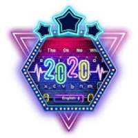 Neon Happy New Year 2020 Keyboard Theme logo