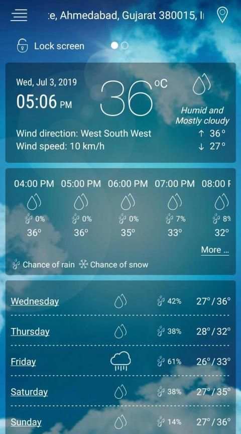 Weather Forecast स्क्रीनशॉट 4