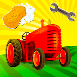 Farm Tractors Wash And Repair أيقونة