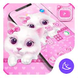 Pink Fluffy Princess Kitty Theme