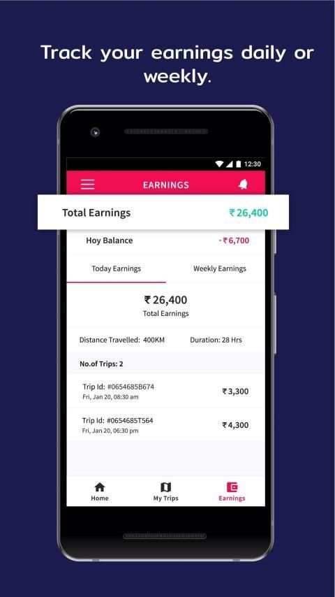 Hoy Cabs Driver App स्क्रीनशॉट 2