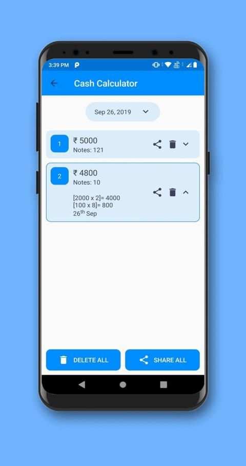 Cash Calculator, Cash Tally, Money Counter(No Ads) स्क्रीनशॉट 4