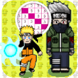ikon color by number Naruto Pixel Art