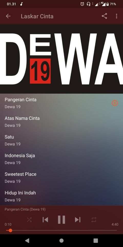 Dewa 19 full album mp3 offline screenshot 5