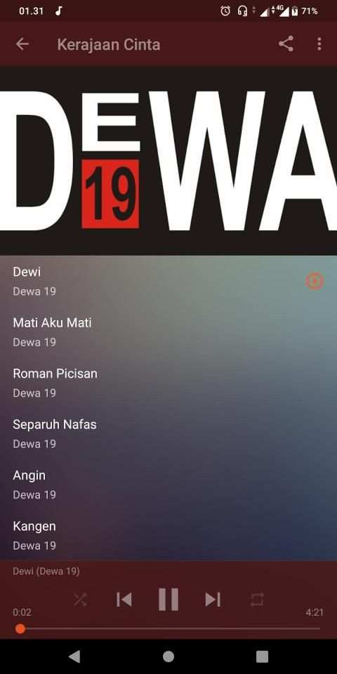 Dewa 19 full album mp3 offline screenshot 4