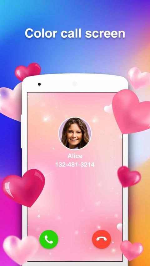 Color Call Screen Themes With Flash On Call screenshot 4