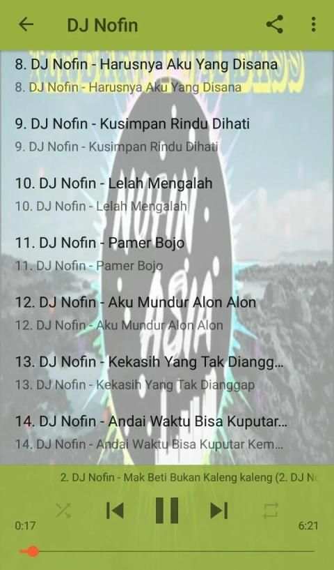 DJ Nofin Terbaru Full Bass Off screenshot 6