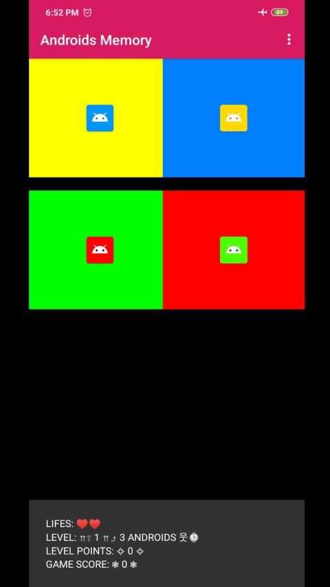 Androids Memory Game screenshot 2